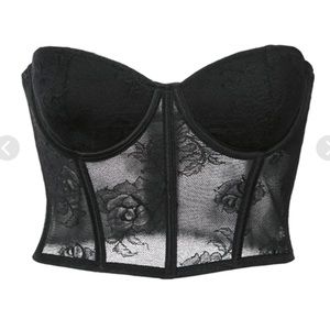 Brand new BOUQUET LACE BUSTIER TOP from Fleur Du Mal. 34D